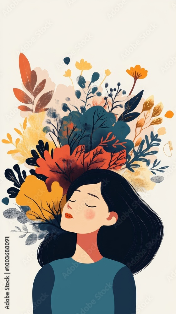 Raise awareness on World Mental Health Day with a powerful visual highlighting the importance of mental well-being and global support for mental health initiatives Raise awareness on World Mental Health Day with a powerful visual highlighting the importance of mental well-being and global support for mental health initiatives