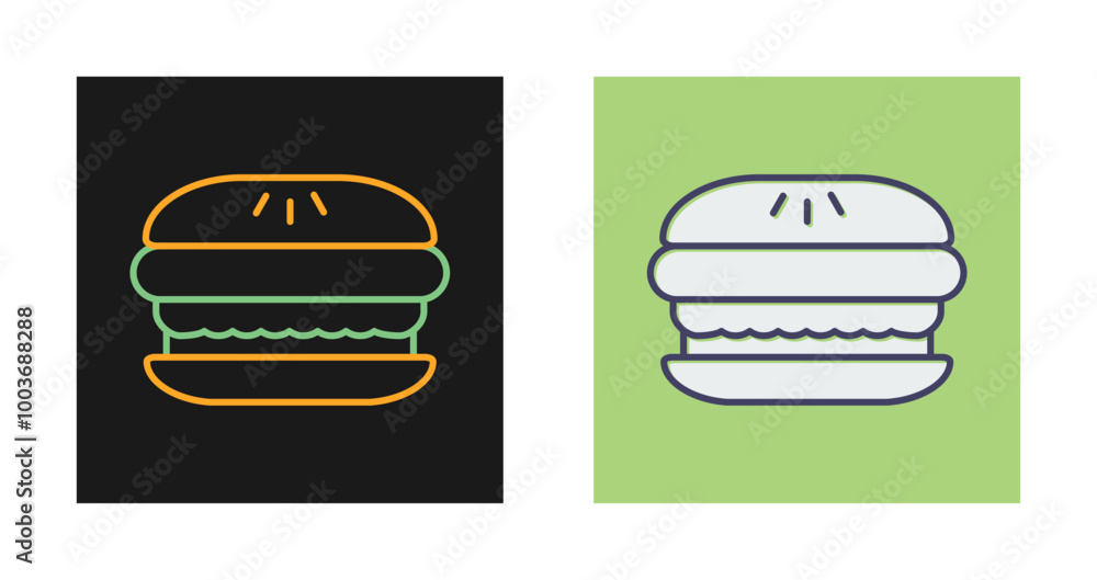 Hamburger Vector Icon Hamburger Vector Icon