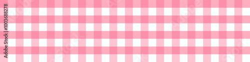 Seamless cozy trend pastel pink gingham plaid fabric texture, square pink pattern design, fabric texture pink illustration vector repeat background	