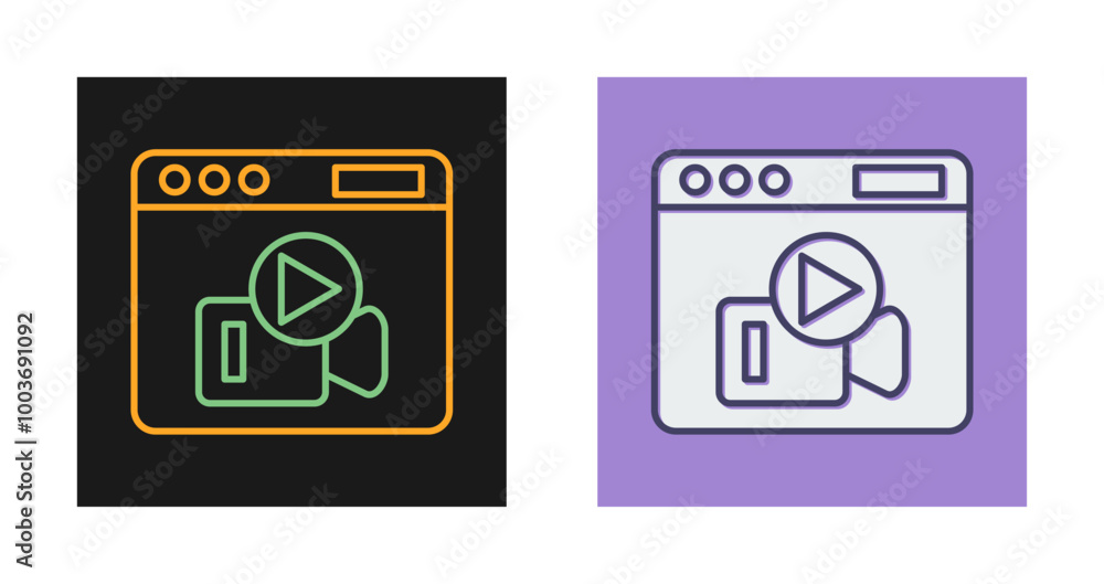 Vlog Vector Icon Vlog Vector Icon
