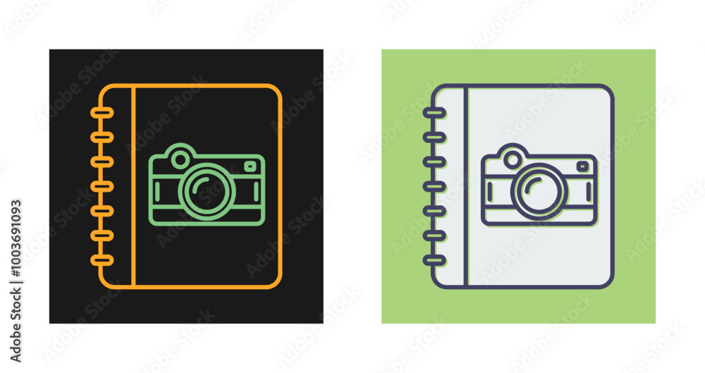 Fotografie Photo Album Vector Icon