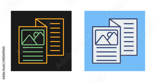 Brochure Vector Icon