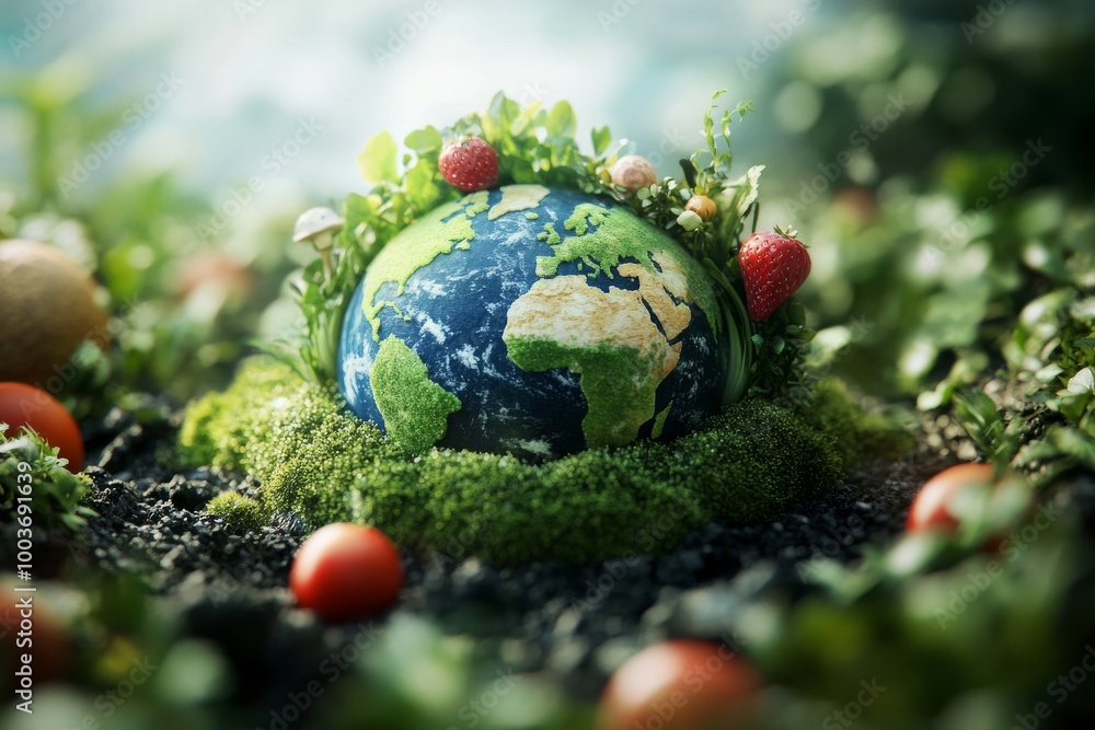 World Vegan Day in a conceptual and artistic style. World Vegan Day in a conceptual and artistic style.