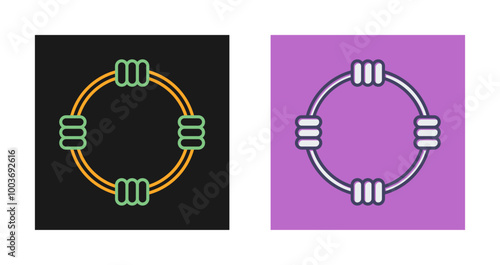Hula Hoop Vector Icon