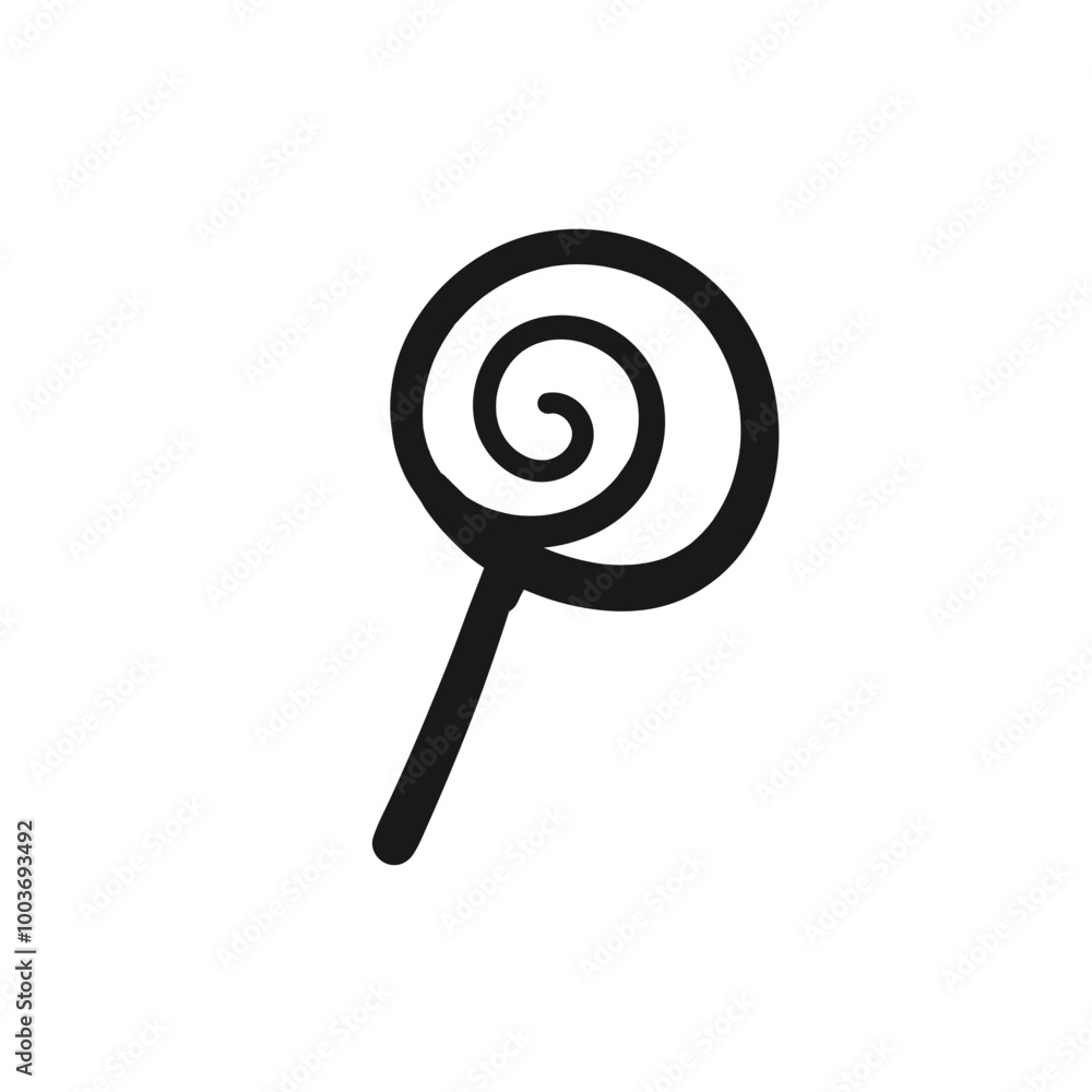 Halloween candy doodle line art isolated background. Vector illustration Halloween candy doodle line art isolated background. Vector illustration