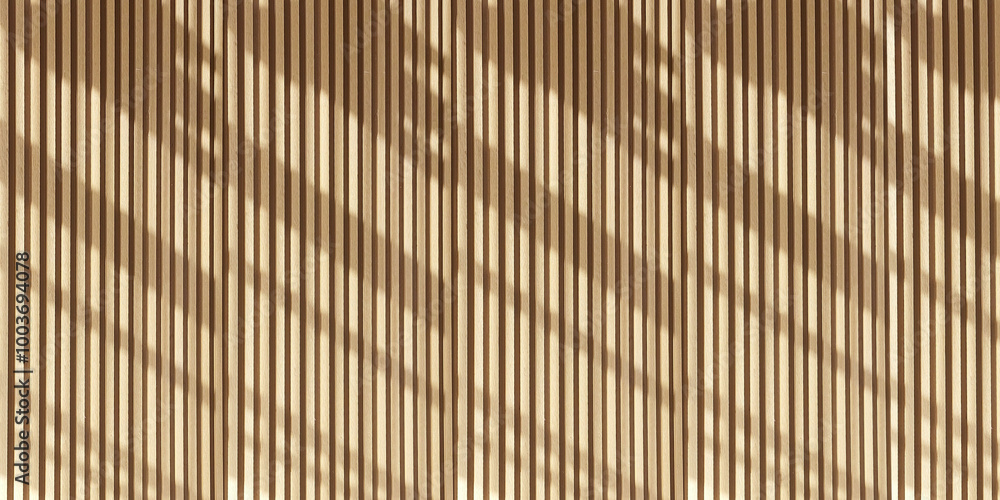 wooden slat wall with shadow create pattern on wall wooden slat wall with shadow create pattern on wall