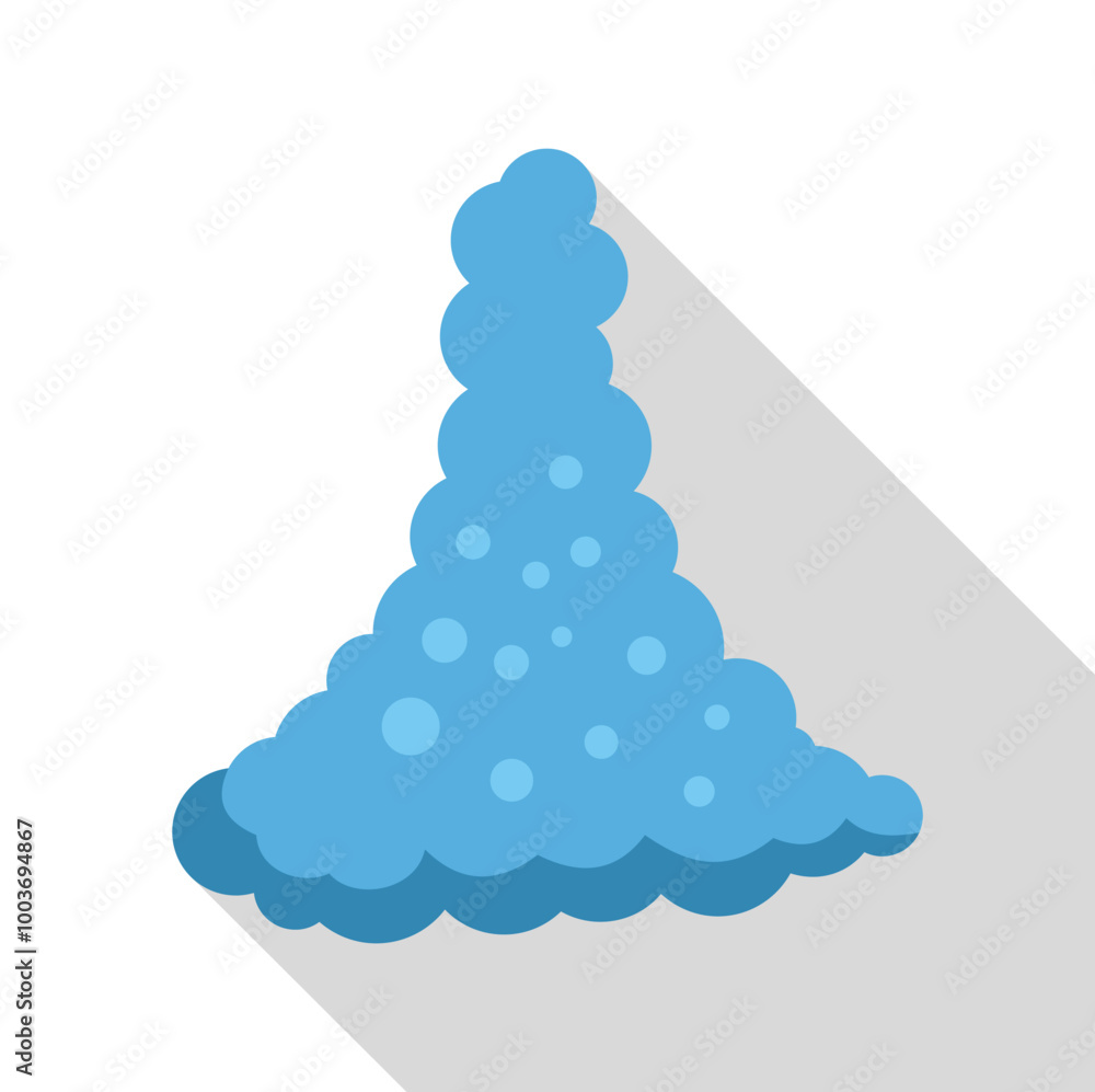 Blue cumulus congestus cloud forming from rising air currents Blue cumulus congestus cloud forming from rising air currents