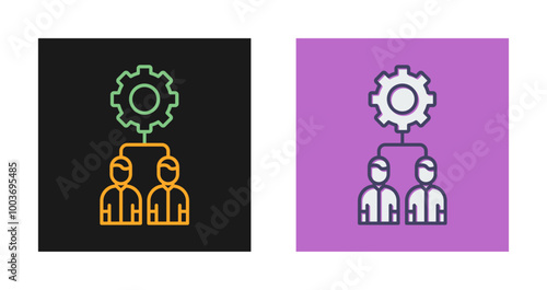 Team Management Vector Icon