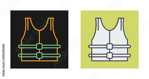 Bulletproof Jacket Vector Icon