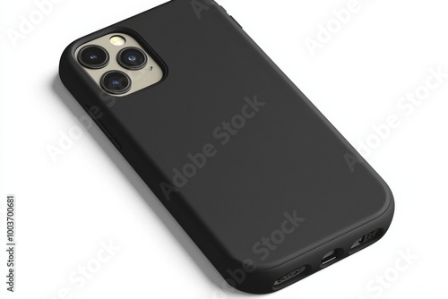 Smartphone case mockup isolated created with Generative AI