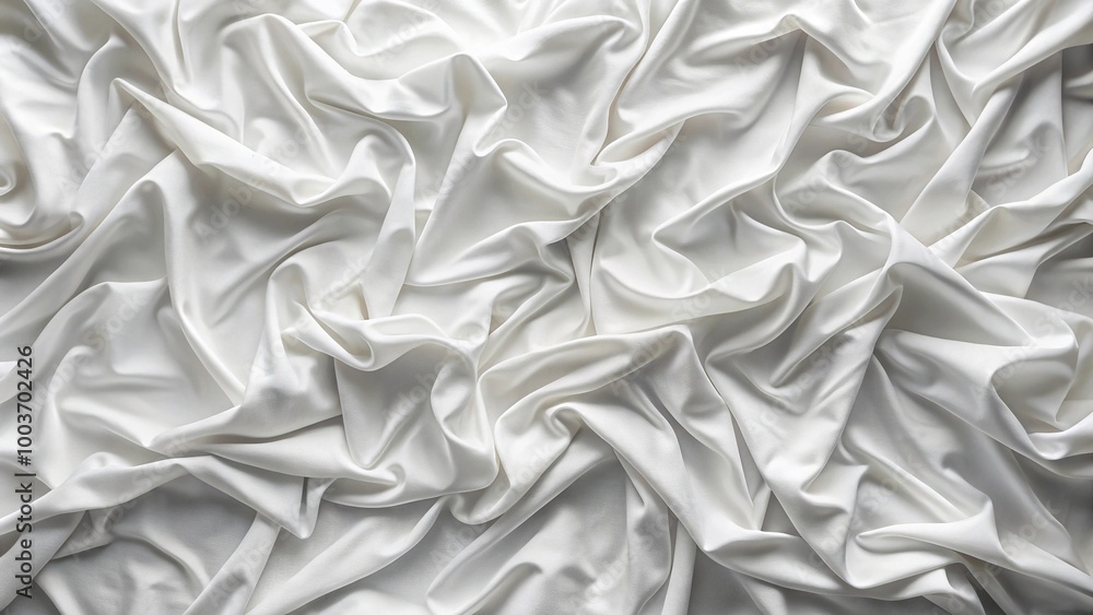 white crumpled fabric texture background white crumpled fabric texture background