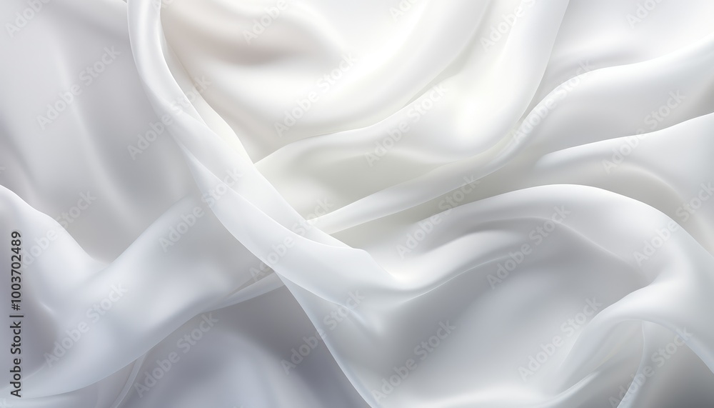 Obraz premium White Silk Background. Satin Textile Texture Silk Fabric Background