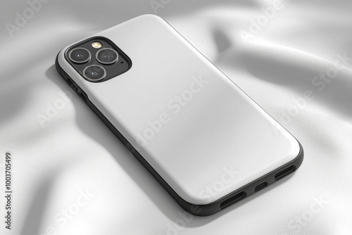 Smartphone case mockup isolated created with Generative AI