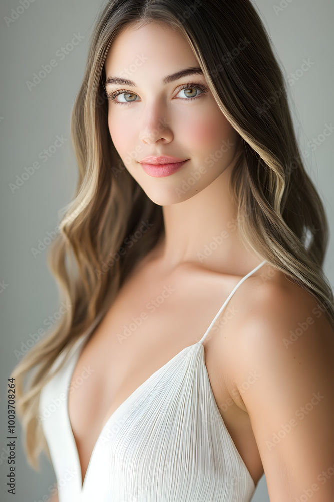 Portrait of a Stunning Woman Embodying Natural Beauty Portrait of a Stunning Woman Embodying Natural Beauty