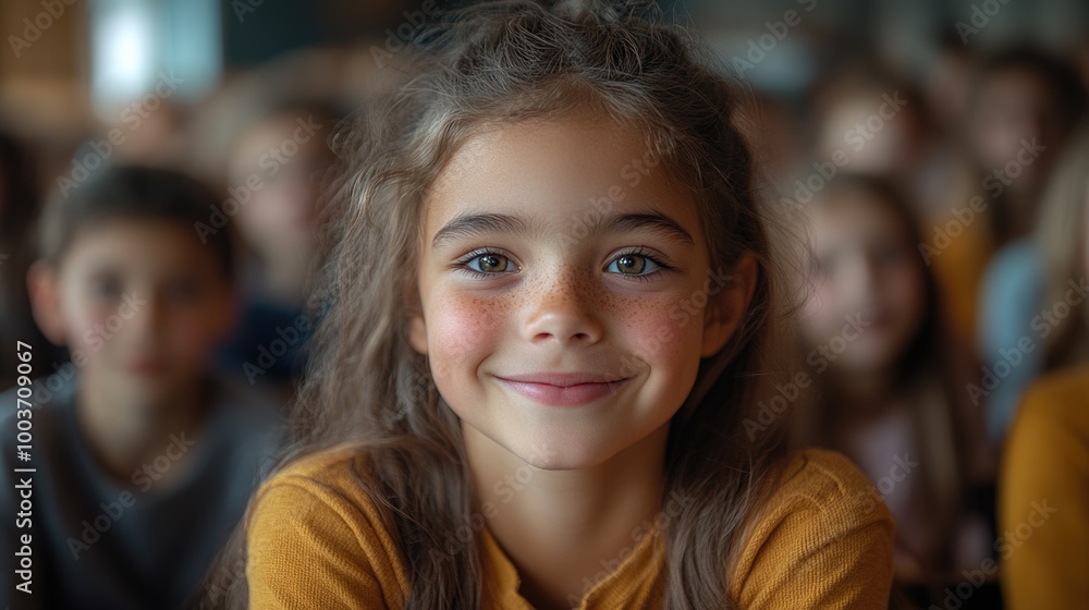 Young Girl Smiling at the Camera Young Girl Smiling at the Camera