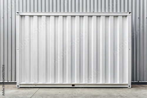 Wallpaper Mural white metal container texture background seamless Torontodigital.ca