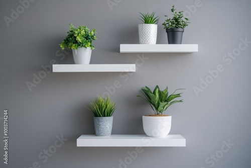 Stylish Floating Shelves for a Minimalist Office Aesthetic