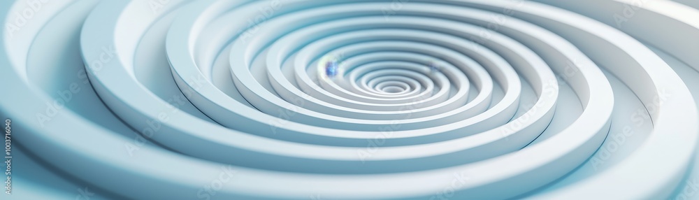 Abstract blue and white swirling concentric circles. Abstract blue and white swirling concentric circles.