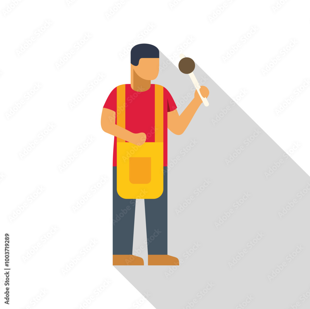 Supermarket employee holding up a barcode scanner, ready to scan groceries at the checkout Supermarket employee holding up a barcode scanner, ready to scan groceries at the checkout