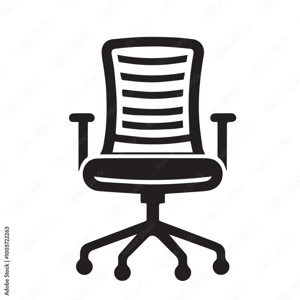 office chair silhouette - vector image of office chair - comfortable office chair - setting chair -black & white office chair office chair silhouette - vector image of office chair - comfortable office chair - setting chair -black & white office chair