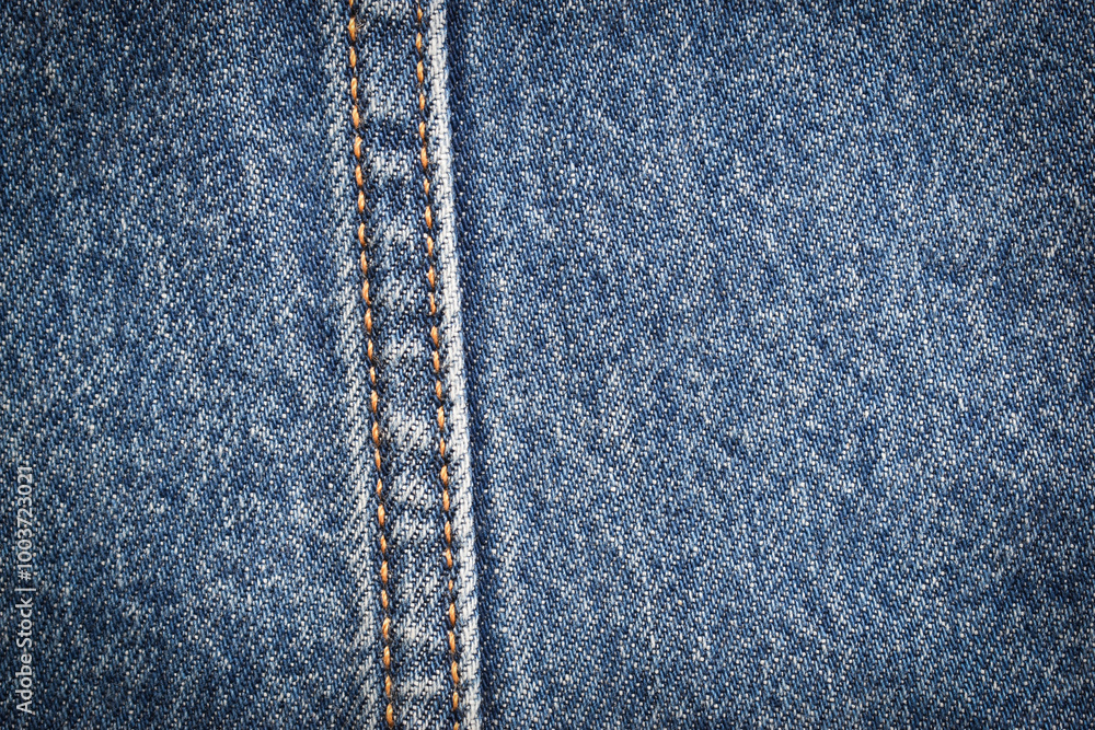 seam of blue denim texture background, jean fashion style seam of blue denim texture background, jean fashion style