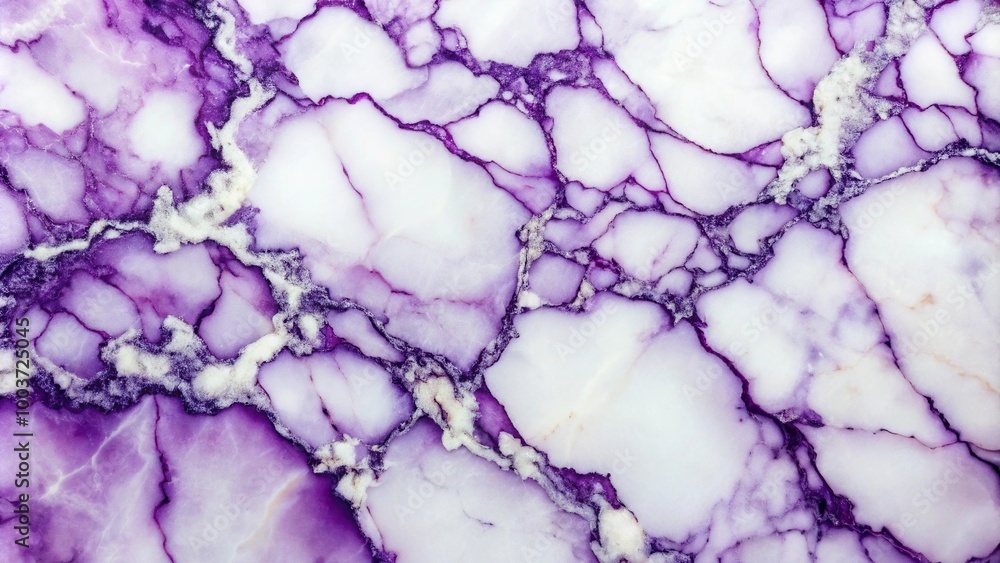 Luxurious marble look with royal purple and bright white leading lines Luxurious marble look with royal purple and bright white leading lines