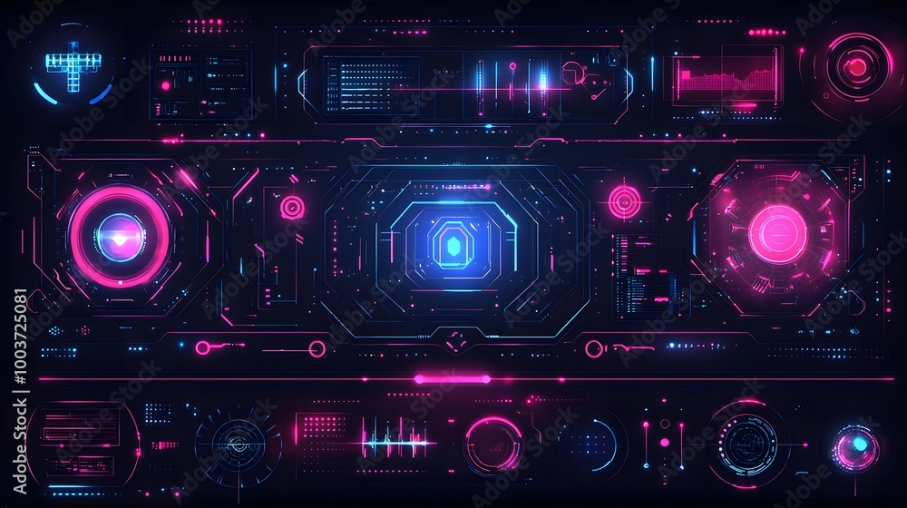 Vibrant Abstract Technology Vector Graphic Design Vibrant Abstract Technology Vector Graphic Design
