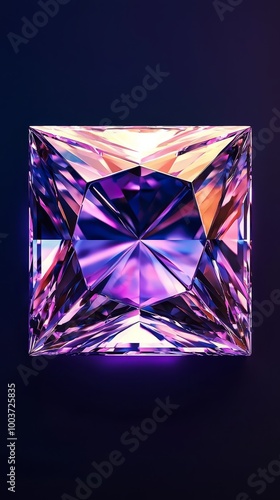  A tight shot of a pink diamond against a black backdrop, light dancing on its faceted surface