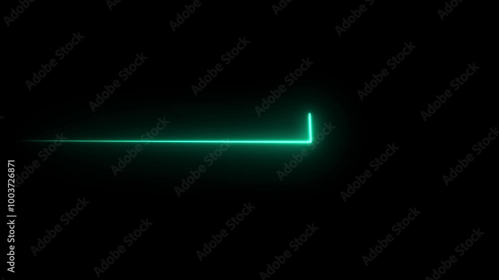 Neon arrow doing direction animation background. Neon arrow doing direction animation background.