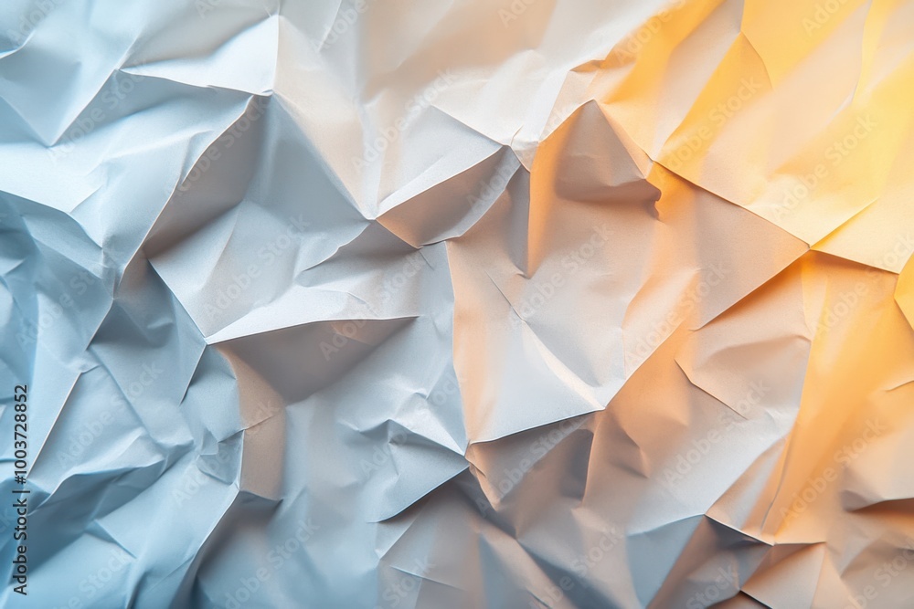 Close-Up View of Origami Paper with Folded Creased Texture for Crafts and Design Close-Up View of Origami Paper with Folded Creased Texture for Crafts and Design