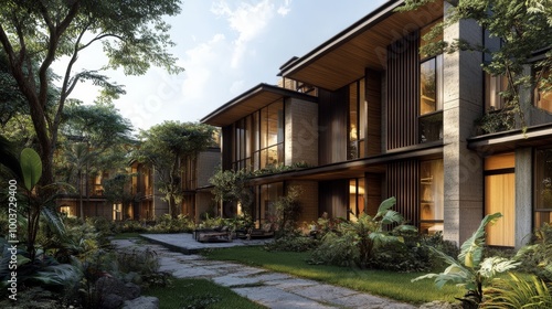 Wallpaper Mural A concept for a modern development that respects and incorporates vernacular architecture styles Torontodigital.ca