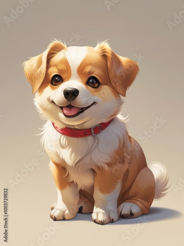 Playful Corgi Puppy with a Happy Expression