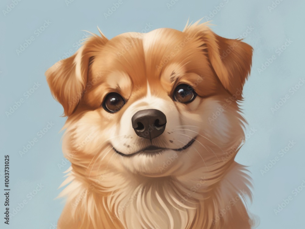 Playful Corgi Puppy with a Happy Expression Playful Corgi Puppy with a Happy Expression