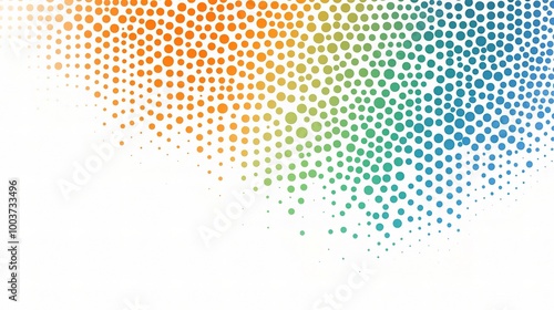 Wallpaper Mural Vibrant Dots Pattern in Gradient Colors Torontodigital.ca