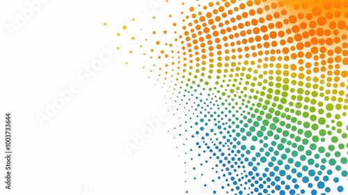 Wallpaper Mural Colorful Dots Pattern with Gradient Design Torontodigital.ca