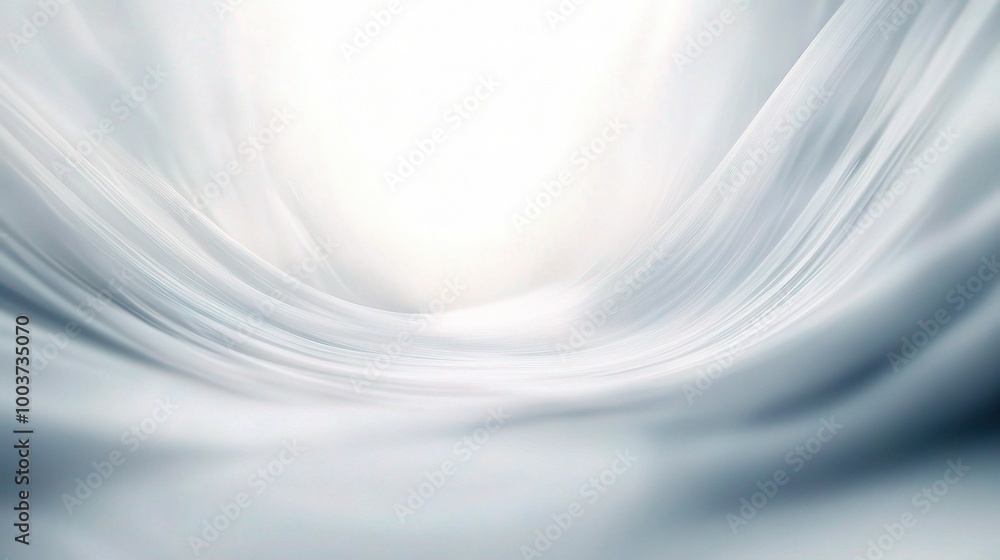 Fototapeta premium Light Waves in Soft White Tones