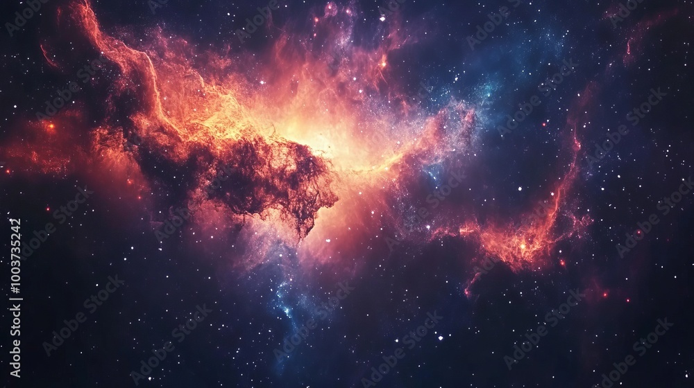 A captivating background features a stunning display of stars set against the vast expanse of a space galaxy. A captivating background features a stunning display of stars set against the vast expanse of a space galaxy.