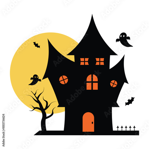 Halloween Hounted house photo