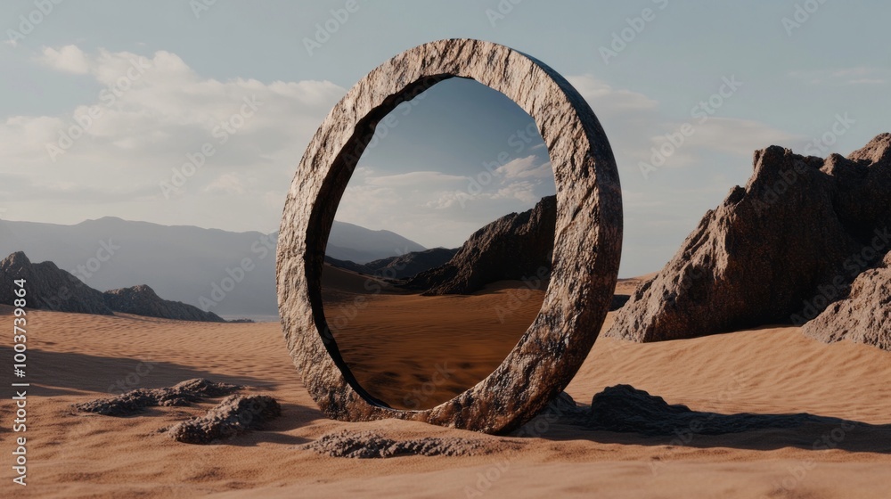 Fototapeta premium a mirror of artificial intelligence 2