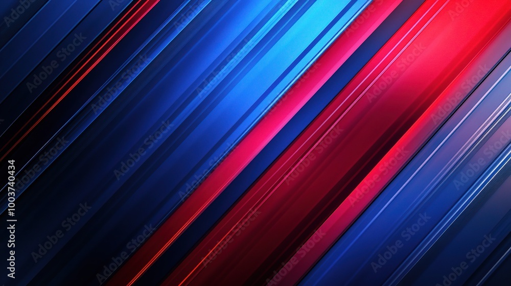 Vibrant Diagonal Stripes in Blue and Red Tones Vibrant Diagonal Stripes in Blue and Red Tones