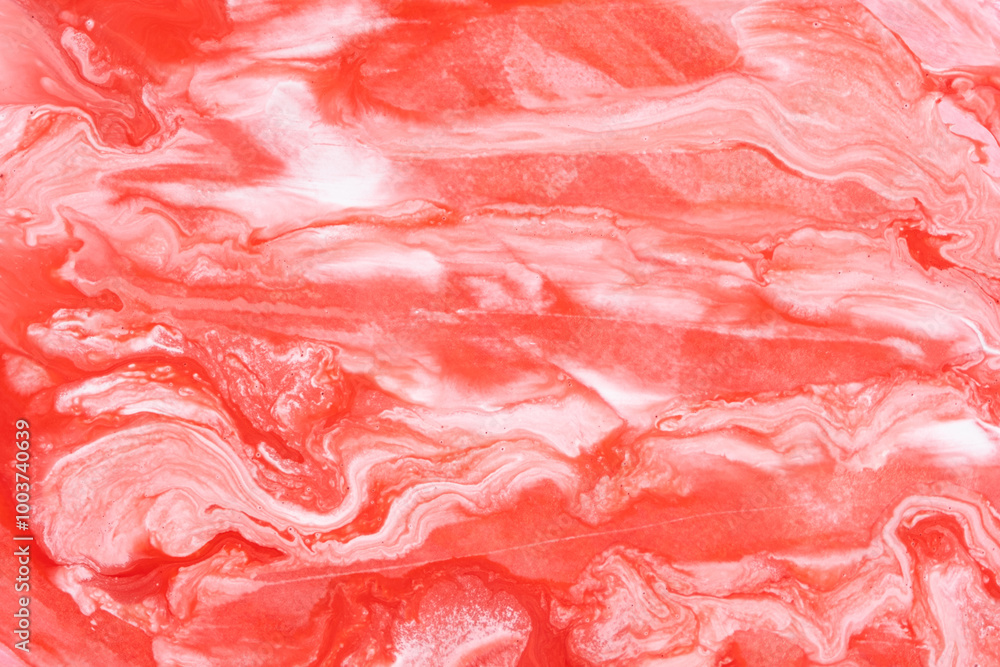 Abstract background mixing red and white paints. Abstract background mixing red and white paints.