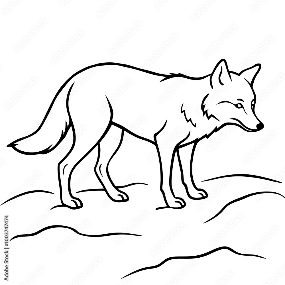 Coyote Pursuit in Winter Landscape Vector Illustration
Coyote Pursuit in Winter Landscape Vector Illustration