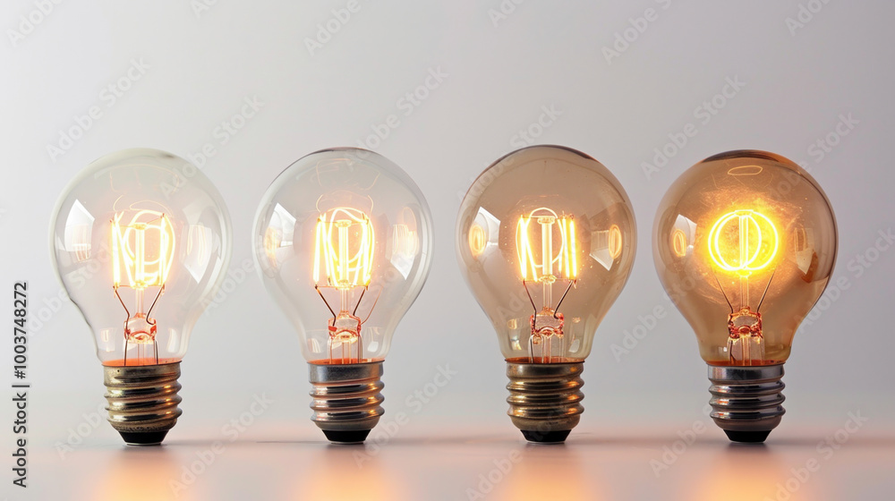 Light bulb Creative ideas business ideas Innovative Startup Brainstorming isolated white background Light bulb Creative ideas business ideas Innovative Startup Brainstorming isolated white background