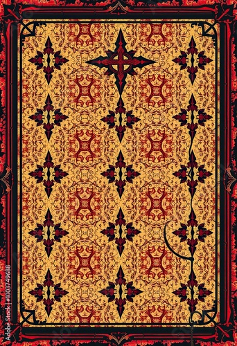 Dark Fantasy Art of Haunted Wallpaper Featuring Gothic Elements and Old-Fashioned Horror Aesthetics for Scary Vintage Illustrations