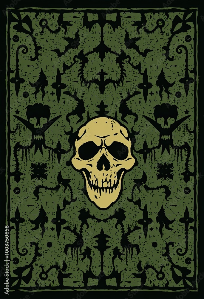 Dark Fantasy Art of Haunted Wallpaper Featuring Gothic Elements and Old-Fashioned Horror Aesthetics for Scary Vintage Illustrations Dark Fantasy Art of Haunted Wallpaper Featuring Gothic Elements and Old-Fashioned Horror Aesthetics for Scary Vintage Illustrations