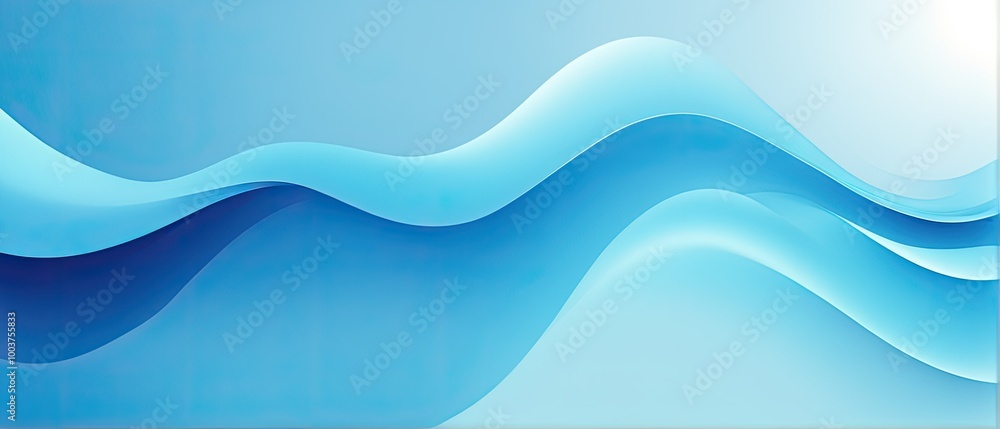 Fototapeta premium Abstract Blue Waves