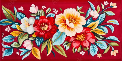 A vibrant floral arrangemen...