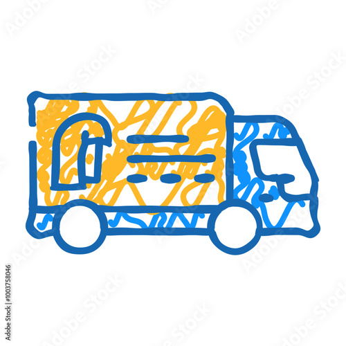 departure of specialist doodle icon sketch vector. departure of specialist sign. isolated symbol illustration