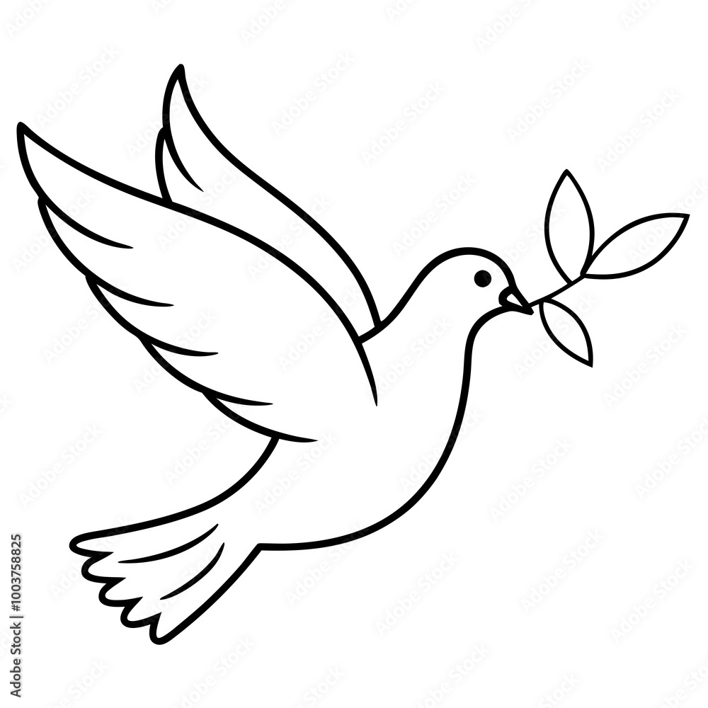 White Dove in a Peaceful Sky Vector Illustration of Serenity and Tranquility
White Dove in a Peaceful Sky Vector Illustration of Serenity and Tranquility
