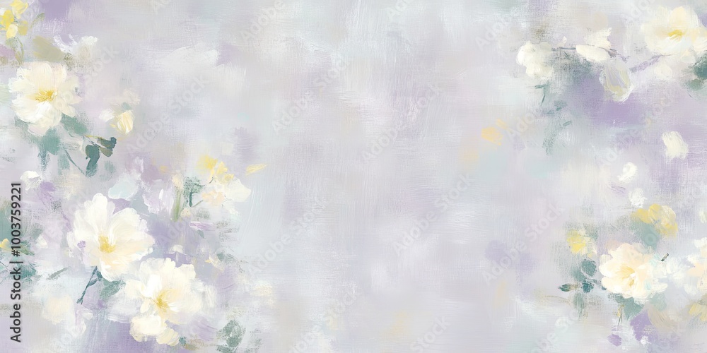 A soft, pastel floral background featuring delicate white flowers against a muted, watercolor backdrop, creating a serene and elegant ambiance. A soft, pastel floral background featuring delicate white flowers against a muted, watercolor backdrop, creating a serene and elegant ambiance.